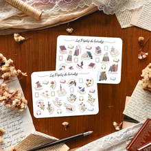 Charger l'image dans la galerie, Petite planche de stickers notations illustrées Lectures Printanières - Livres