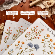Charger l'image dans la galerie, Grande planche de stickers Fleurs des champs