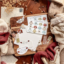 Load image into Gallery viewer, Small sheet of Winter Sweater stickers - Patreon