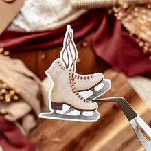 Load image into Gallery viewer, Large sheet of Frosty Winter stickers - red and green
