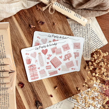 Load image into Gallery viewer, Small sheet of Valentine's Day stickers