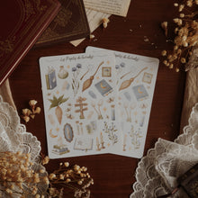 Load image into Gallery viewer, Grande planche de stickers Petits Sortilèges - Dark