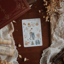Load image into Gallery viewer, Planche de stickers romance d'automne
