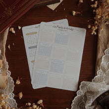 Load image into Gallery viewer, Grande planche de stickers calendriers - couleurs witchy