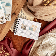Load image into Gallery viewer, Large sheet of Frosty Winter stickers - blue and beige