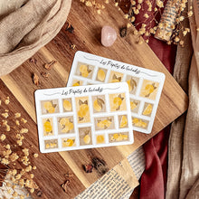 Load image into Gallery viewer, Small sheet of Lemon stamp stickers