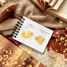 Load image into Gallery viewer, Small sheet of Lemon stamp stickers