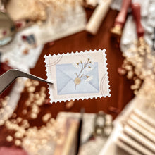 Load image into Gallery viewer, Small sheet of postal stamp stickers