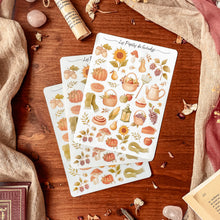 Load image into Gallery viewer, Large sheet of Autumn Market stickers