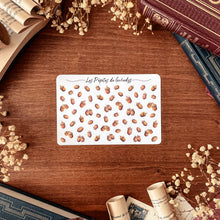 Load image into Gallery viewer, Small sheet of acorn stickers