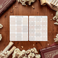 Charger l'image dans la galerie, Set de 10 grandes planches de stickers organisation - couleurs automnales