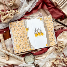 Load image into Gallery viewer, Small sheet of Lemon stamp stickers