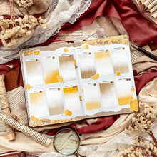 Load image into Gallery viewer, Small sheet of Lemon stamp stickers
