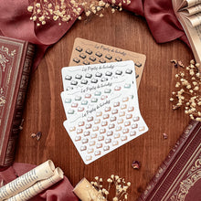 Load image into Gallery viewer, Small sheet of reading support stickers - paper book