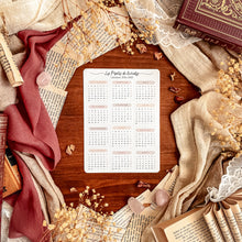 Charger l'image dans la galerie, Grande planche de stickers calendriers - couleurs automnales
