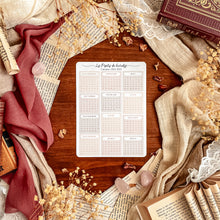 Charger l'image dans la galerie, Set de 10 grandes planches de stickers organisation - couleurs automnales