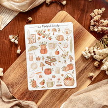 Charger l'image dans la galerie, Grande planche de stickers Automne Cosy