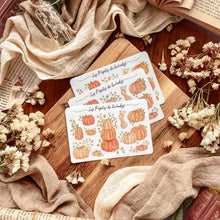 Charger l'image dans la galerie, Petite planche de stickers Citrouilles Automne Cosy