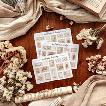 Load image into Gallery viewer, Small sheet of vintage insect stamp stickers