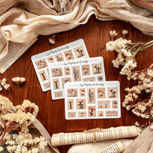 Load image into Gallery viewer, Small sheet of vintage insect stamp stickers