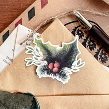 Load image into Gallery viewer, Unique Frosted Christmas Holly Sticker - Patreon