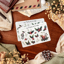 Load image into Gallery viewer, Small sheet of Christmas stickers
