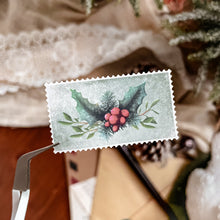 Load image into Gallery viewer, Small sheet of Christmas stamp stickers