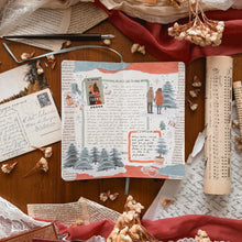 Charger l'image dans la galerie, Planche de stickers ferme de sapins
