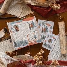 Charger l'image dans la galerie, Planche de stickers ferme de sapins