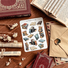 Load image into Gallery viewer, Large sheet of modern book stickers