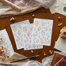 Load image into Gallery viewer, Grande planche de stickers Lectures Printanières - Fleurs