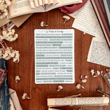 Charger l'image dans la galerie, Grande planche de stickers citation livresques