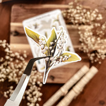 Load image into Gallery viewer, Large sheet of lily of the valley stickers