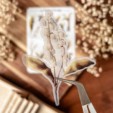Load image into Gallery viewer, Large sheet of lily of the valley stickers