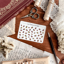 Load image into Gallery viewer, Small sheet of ladybug stickers