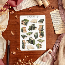 Load image into Gallery viewer, Large sheet of modern book stickers