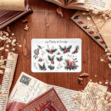 Load image into Gallery viewer, Small sheet of Christmas stickers
