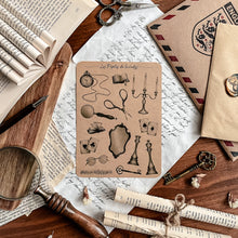 Load image into Gallery viewer, Large sheet of dark academia stickers