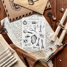 Load image into Gallery viewer, Large sheet of dark academia stickers