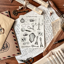 Load image into Gallery viewer, Large sheet of dark academia stickers