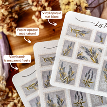 Charger l&#39;image dans la galerie, Petite planche de stickers timbres Lavande
