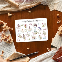 Charger l'image dans la galerie, Petite planche de stickers notations illustrées Lectures Printanières - Romantasy
