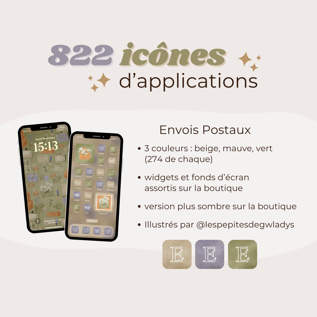 Icônes d'applications pour iPhone - Envois Postaux