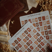 Charger l'image dans la galerie, Grande planche de stickers lettres - couleurs automnales
