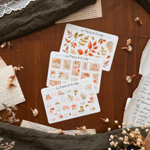 Charger l'image dans la galerie, Petite planche de stickers Feuilles Sous-bois d'automne
