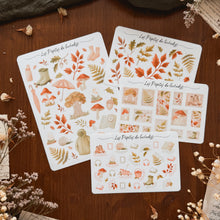 Charger l'image dans la galerie, Grande planche de stickers Sous-bois d'automne
