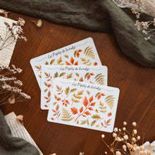 Charger l'image dans la galerie, Petite planche de stickers Feuilles Sous-bois d'automne
