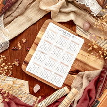 Load image into Gallery viewer, Large sheet of calendar stickers - autumnal colors
