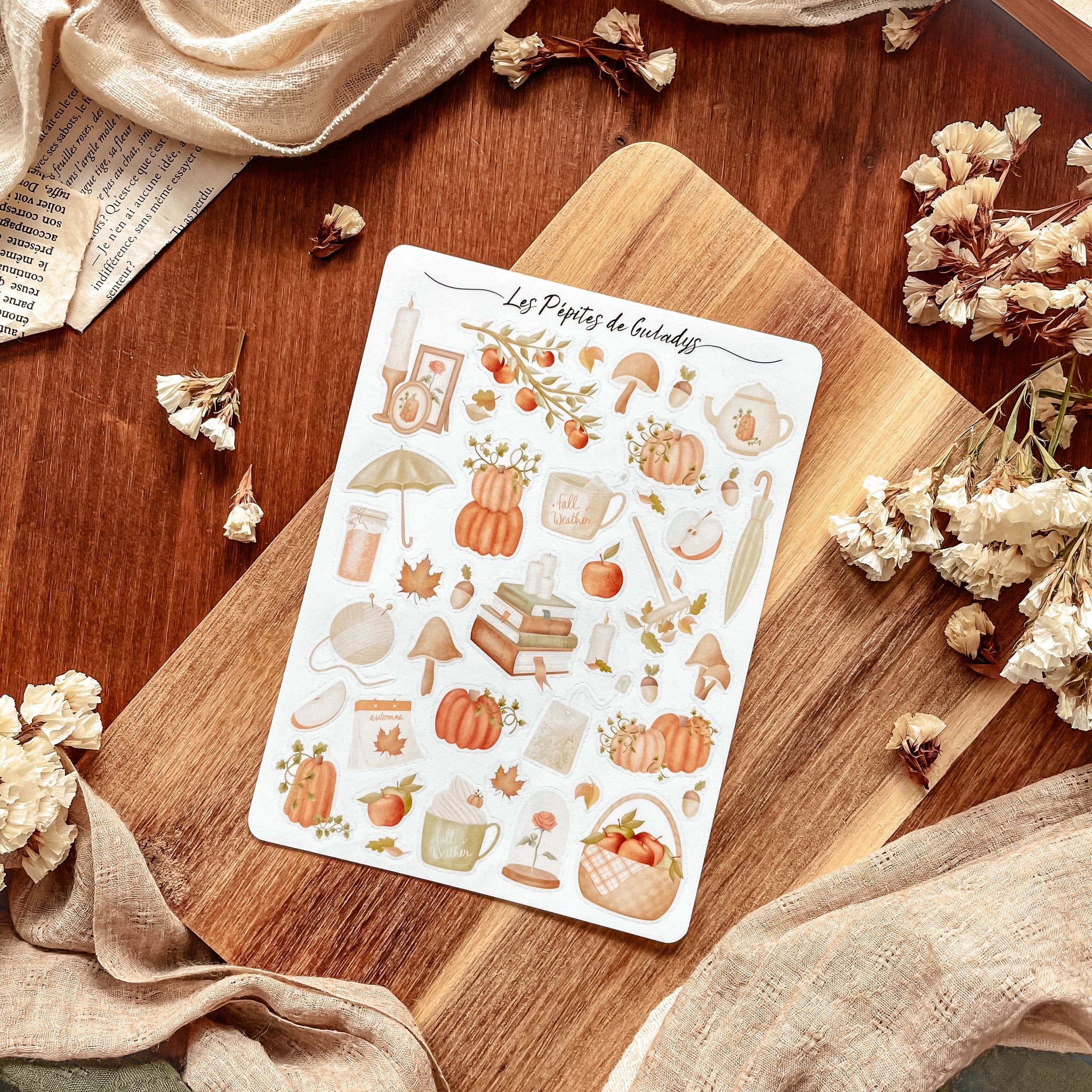 Autocollants Feuilles D’automne – 2 Rouleaux De 500 Stickers – Déco Thanksgiving, Scrapbooking, Journaling - 8
