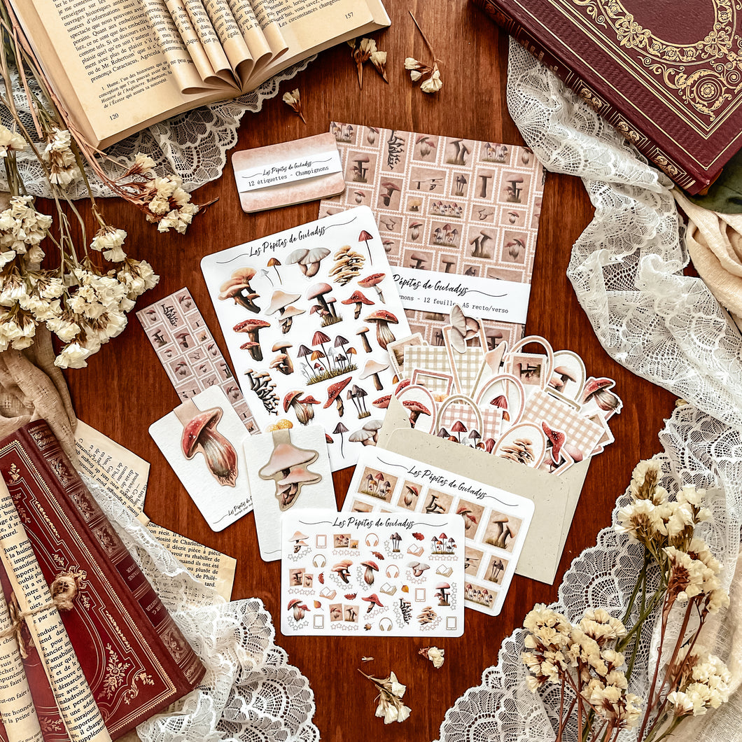 1987 - Vietnam 848/854 - Champignons (Série complète de timbres oblitérés 1987 - Vietnam 848/854 - Champignons (Série complète de timbres oblitérés
